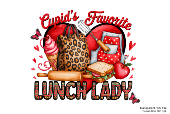 Cupid's Favorite Lunch Lady PNG: Creative Ideas