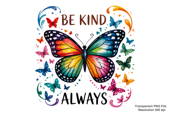 Evaluating the Creative Potential of Be Kind Always and Butterflies PNG Assets