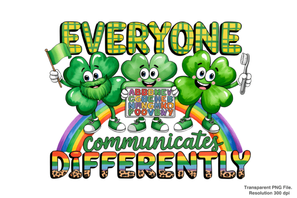 Unlocking Creative Potential with the Everyone Communicate Differently PNG Design