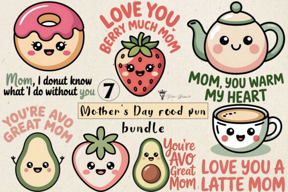 Unlocking Creativity with a Mother's Day Food Pun Bundle for Sublimation Projects